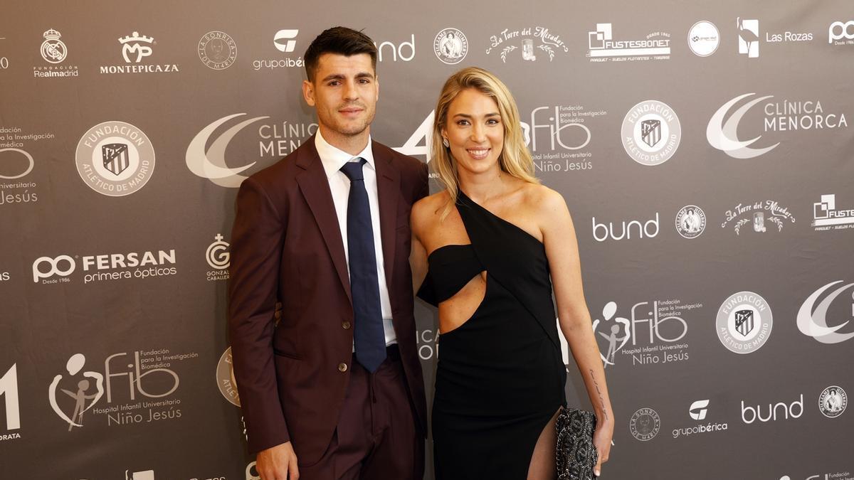 Álvaro Morata y Alice Campello en una cena benéfica en Madrid.