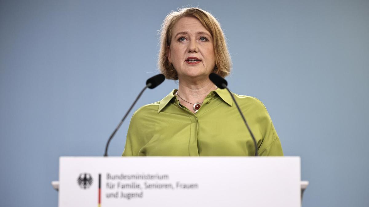 La ministra de Familia alemana, la verde Lisa Paus.