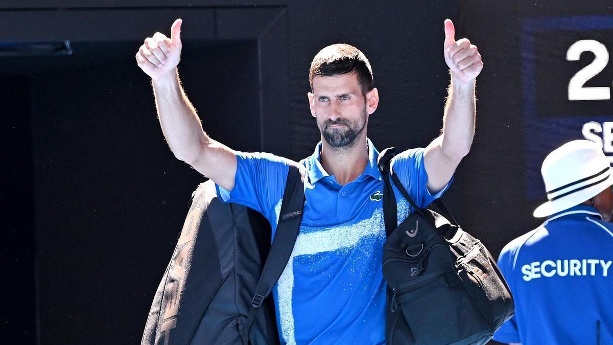 Djokovic abandona el partido contra Zverev.