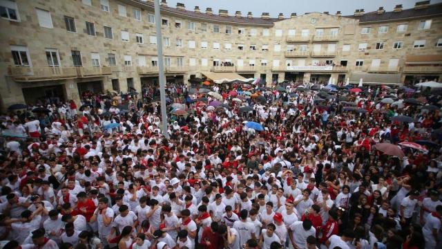 Imagen del primer día de fiestas de Mutilva