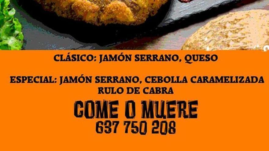 Los cachopos que se pueden encargar en la cantina de la sala Hell Dorado