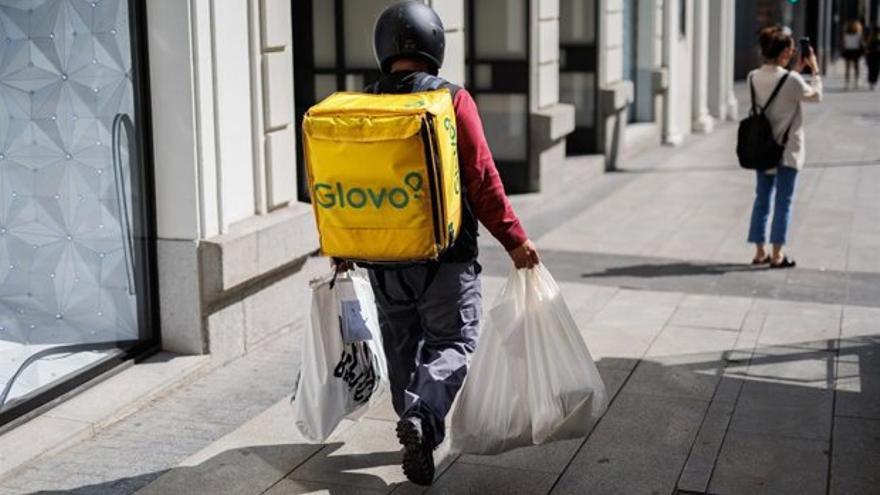 Un repartidor de Glovo