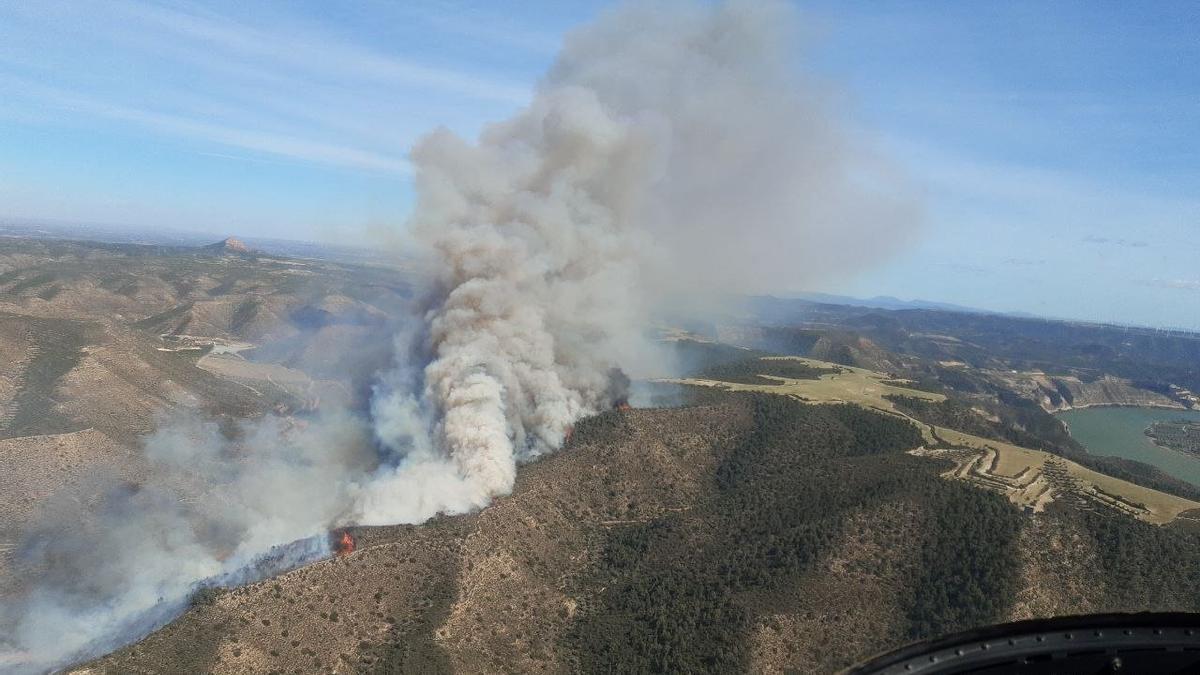 Imagen del incendio.