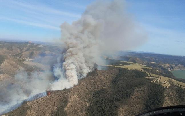 Imagen del incendio.