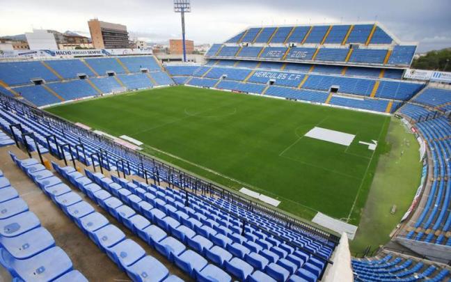 Panorámica del estadio Rico Pérez, donde se no se disputa este jueves el Jove Español-Real Sociedad