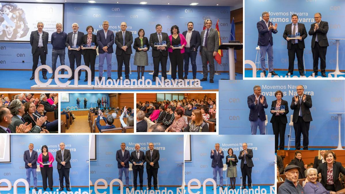 Combo de fotografías del los premiados