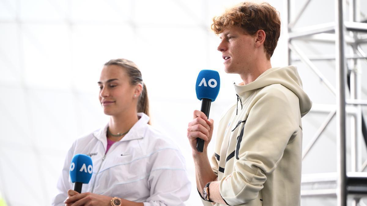 Aryna Sabalenka y Jannik Sinner.