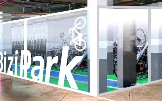 Infografía que muestra cómo será el Bizipark que se creará en el polideportivo Pando Aisia.