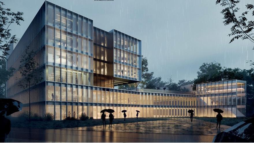 Imagen virtual del segundo edificio del Donostia International Physics Center