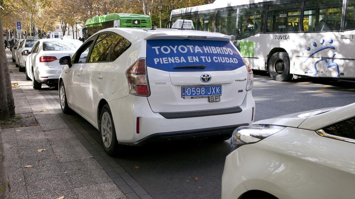 Taxi baten irudia Gasteizen