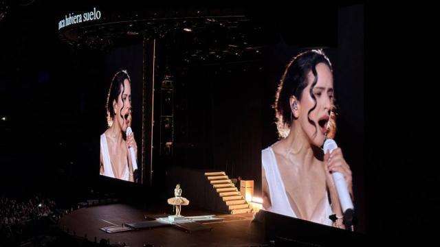 Rosalía durante el concierto ofrecido este 30 de marzo en Madrid