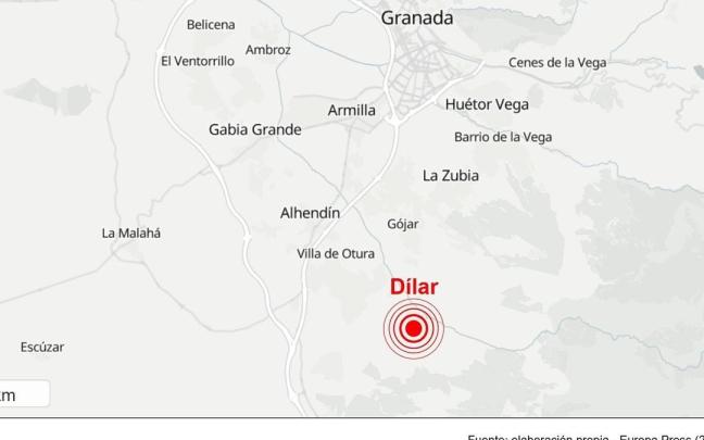 Seis terremotos, uno de intensidad 3,4, vuelven a hacer temblar la madrugada en Granada