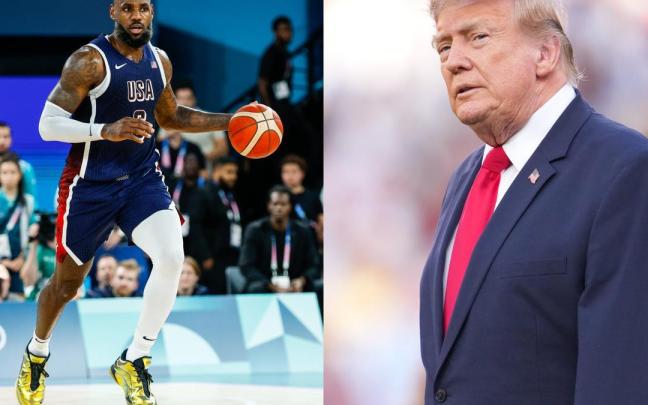 Lebron James y Donald Trump.