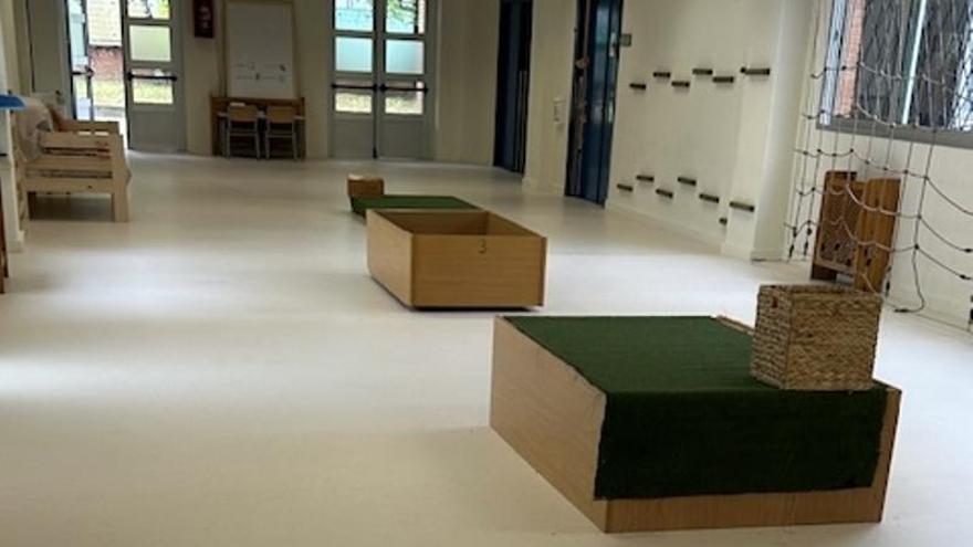 Mejoras en el pabellón de Infantil de Traña-Matiena