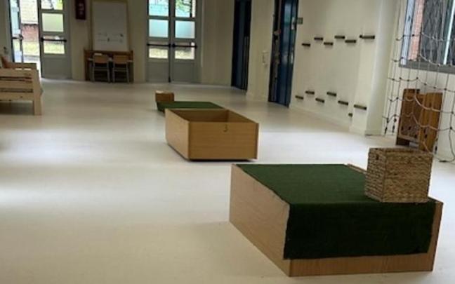 Mejoras en el pabellón de Infantil de Traña-Matiena