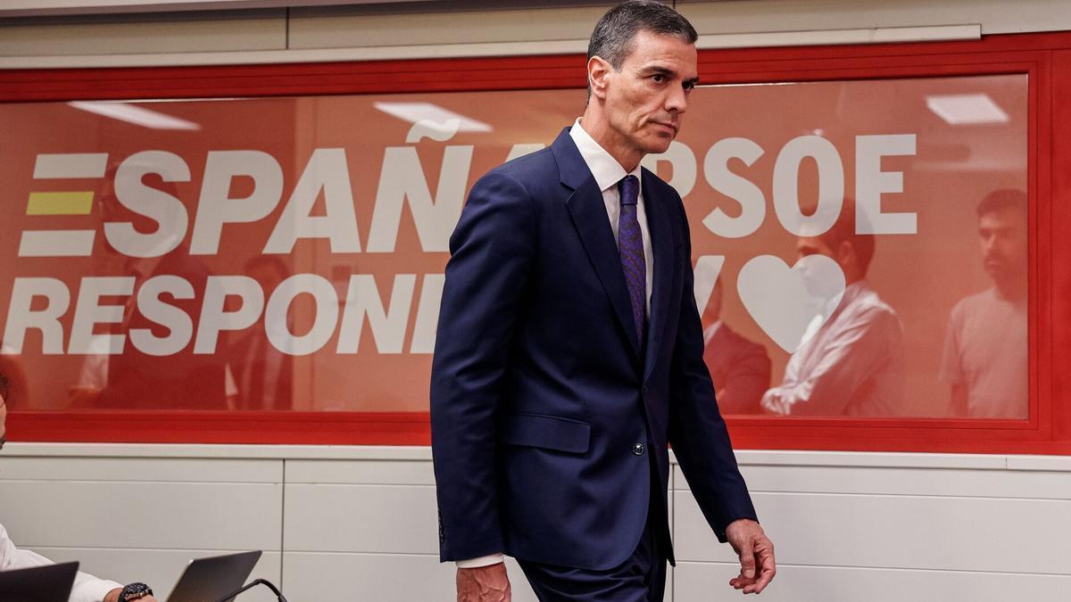 El presidente del gobierno, Pedro Sánchez
