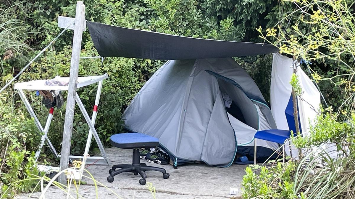 En imágenes: asentamiento ilegal en Txakurzulo