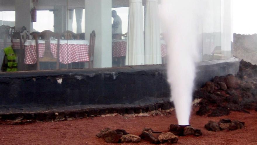 Géiser en Timanfaya.