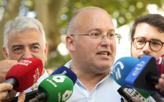 Miguel Tellado, durante su comparecencia.