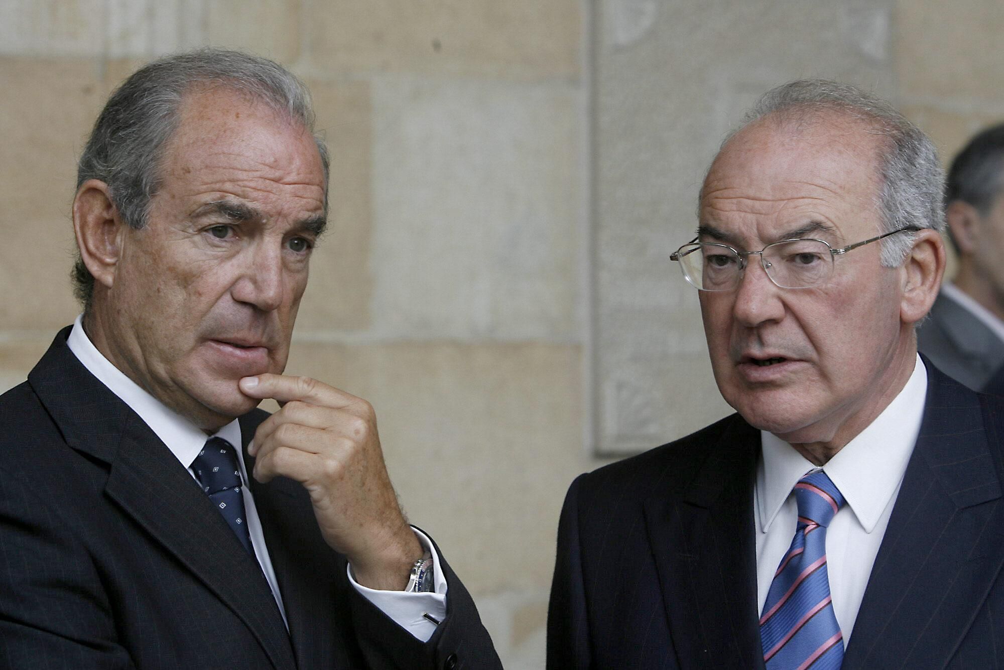 Garaikoetxea junto a Ardanza, su sucesor en Lehendakaritza allá por 1985. / NTM
