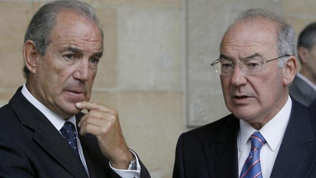 Garaikoetxea junto a Ardanza, su sucesor en Lehendakaritza allá por 1985. / NTM