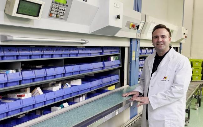 David Fernández es responsable del almacén de Novaltia en Gasteiz.