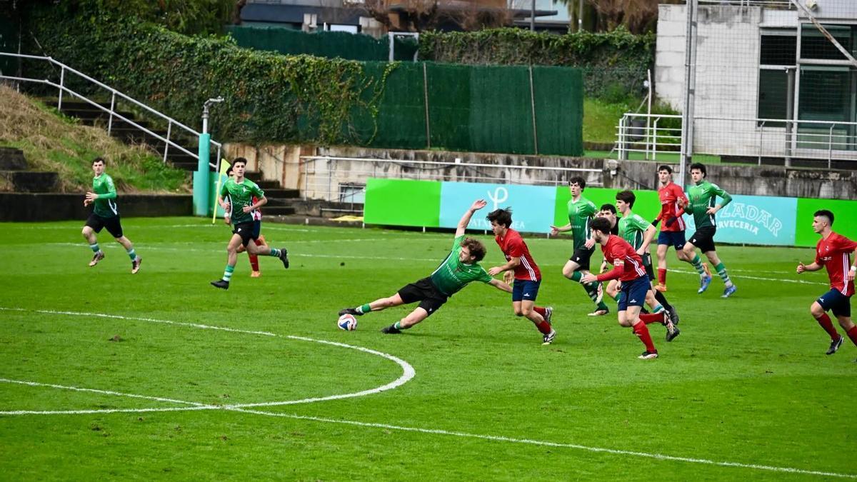 Un partido del Hondarribia FE en Hondartza esta temporada