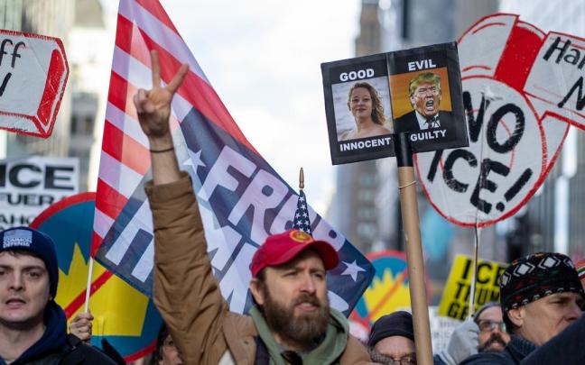 Movilizaciones contra el ICE y la política migratoria de Trump en EEUU
