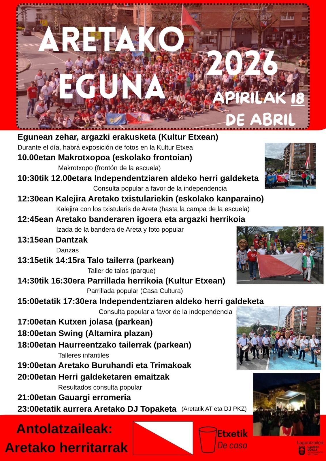 Programa del Día de Areta en Laudio