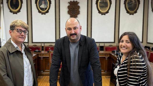 Los tres ediles de EAJ/PNV.