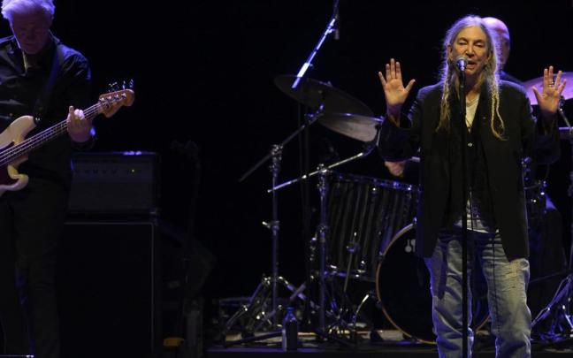 Patti Smith, durante una actuación reciente.