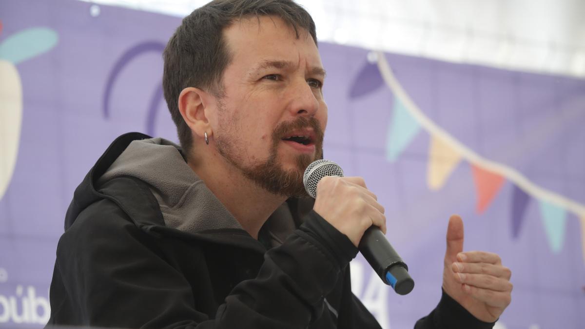 Pablo Iglesias, durante la 'Fiesta de la Primavera' de Podemos.