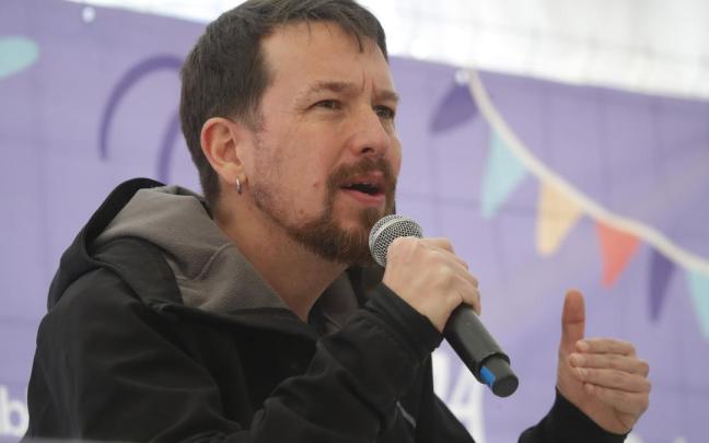 Pablo Iglesias, durante la 'Fiesta de la Primavera' de Podemos.