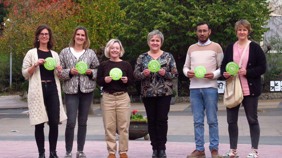 Presentación de la campaña 'Gurea erabil dezakezu' en Idiazabal.