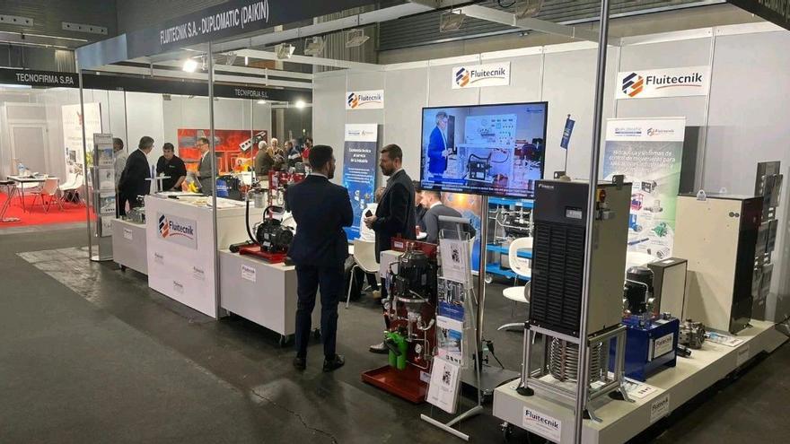El stand de Fluitecnik en el pabellón 1 de la Bienal del BEC.