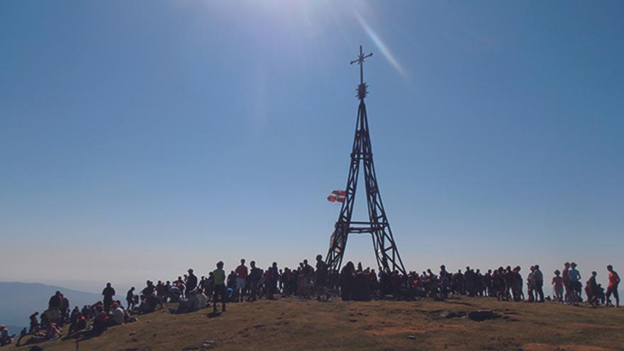 La actual Cruz de Gorbeia fue levantada en 1907