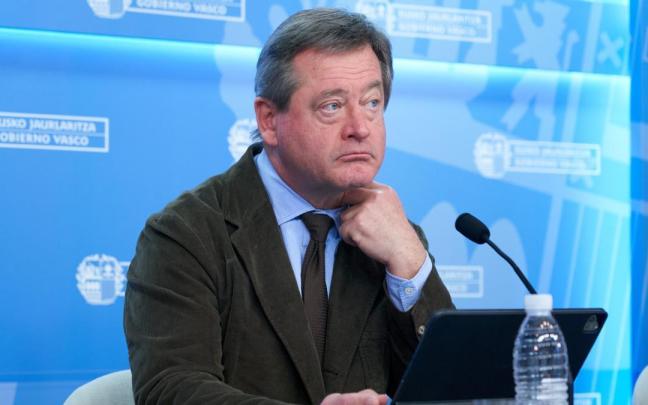 Bingen Zupiria, portavoz del Gobierno vasco durante la rueda de prensa posterior al Consejo de Gobierno. Bingen Zupiria, portavoz del Gobierno vasco durante la rueda de prensa posterior al Consejo de Gobierno.