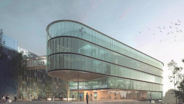 Aspecto que tendrá el nuevo edificio que va a construir el Gobierno Vasco en el hospital de Zumarraga / Estudio Beldarrain Aspecto que tendrá el nuevo edificio que va a construir el Gobierno Vasco en el hospital de Zumarraga