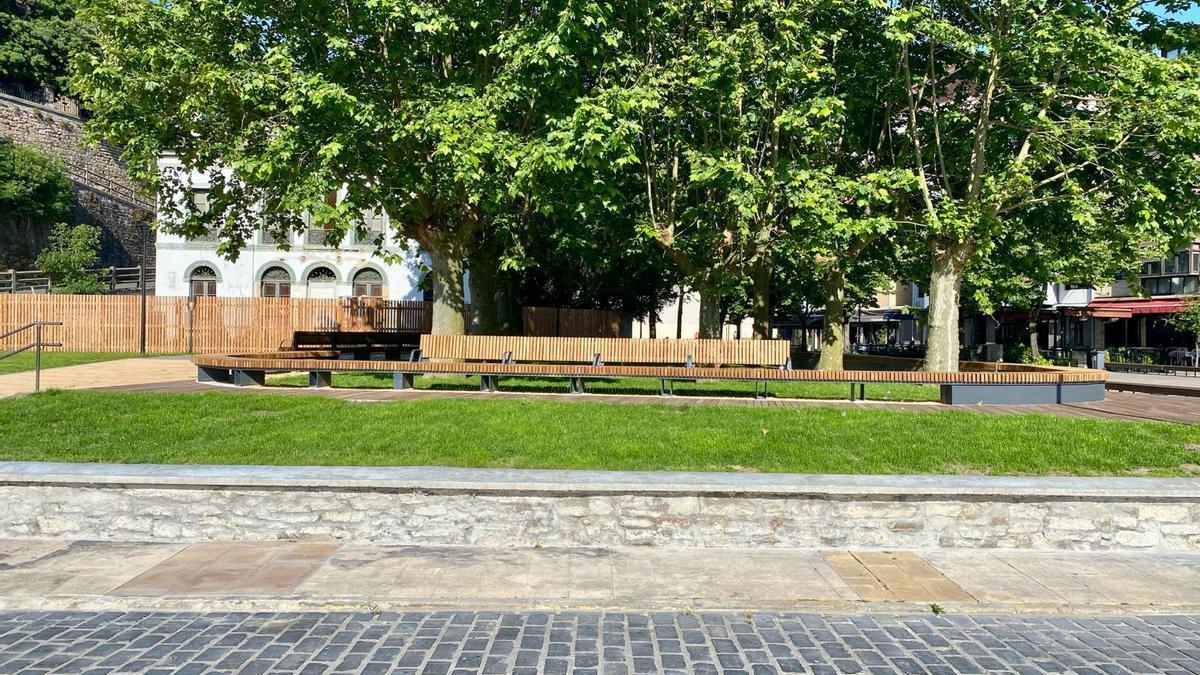 El nuevo jardín de Erkibe en Zumaia.