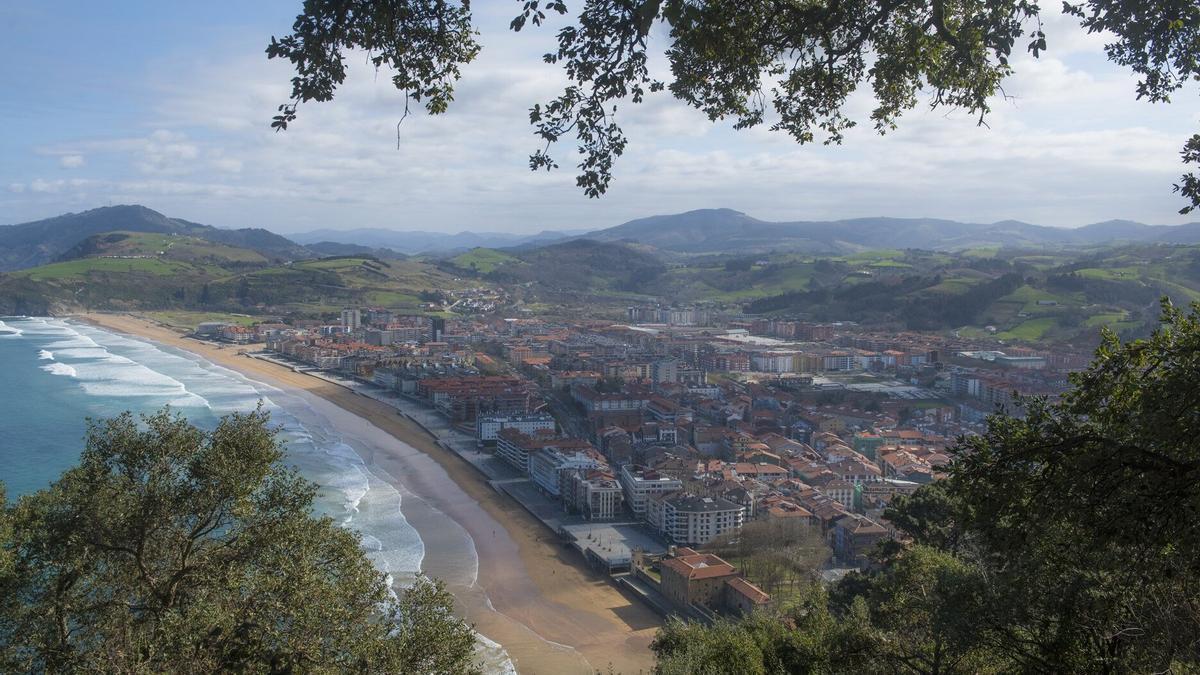 Vista de Zarautz para ilustrar la comarca de Urola Kosta