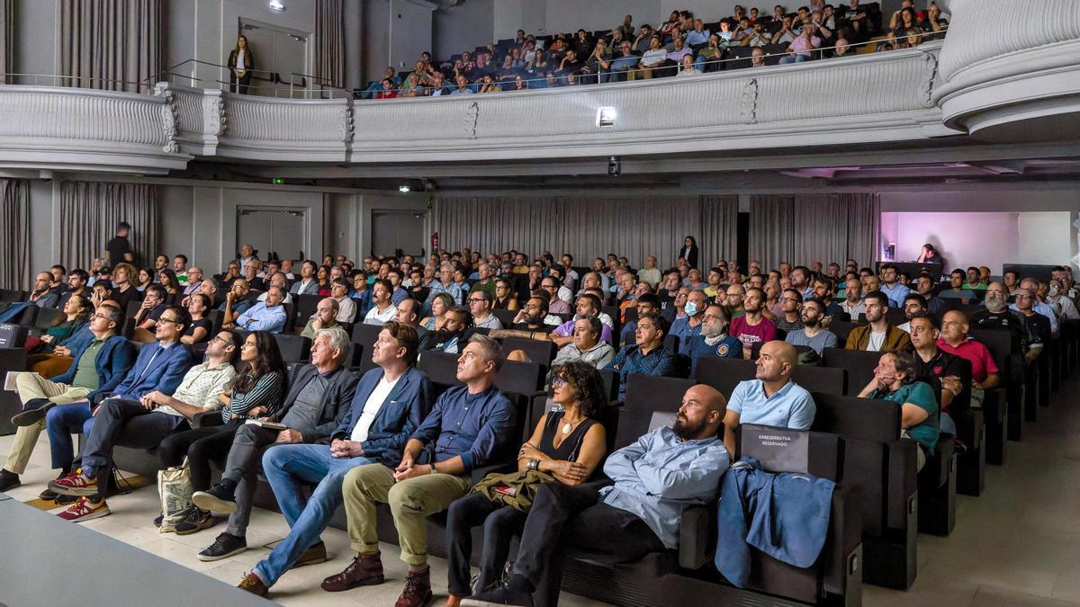 Imagen del público durante la pasada edición del Thinking Football Film Festival.