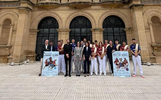 Presentación del Grand Slam de Donostia de cesta punta.