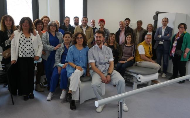La consejera Santos Induráin con personal en el centro de salud de Buñuel La consejera Santos Induráin con personal en el centro de salud de Buñuel