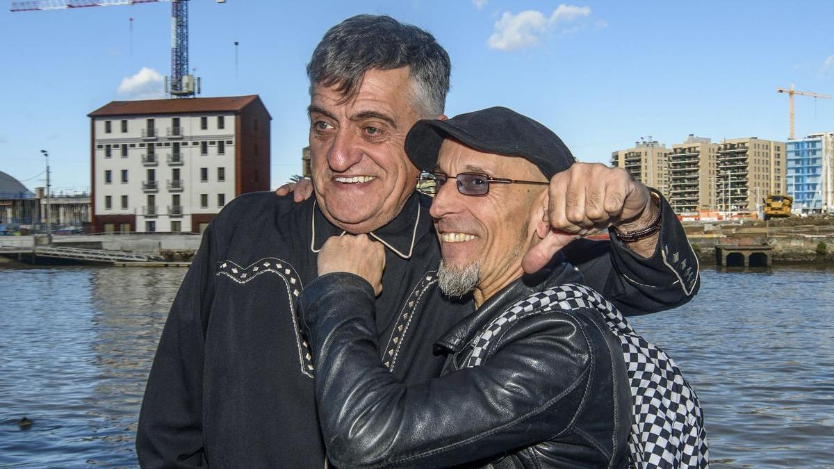 Fito y El Gran Wyoming en la presentación de la novela gráfica "Fito. Y por supuesto la luna".