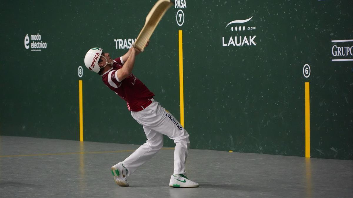 Los pelotaris de Euskal Selekzioa, durante el Campeonato del Mundo de Pelota Vasca de Argentina.