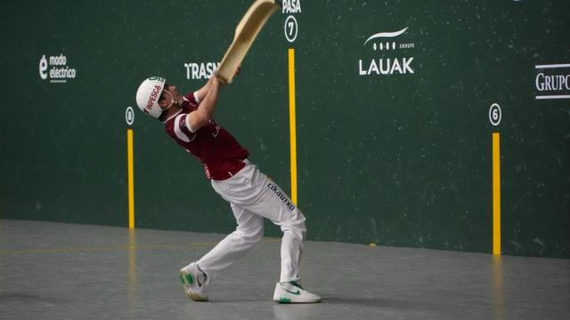 Los pelotaris de Euskal Selekzioa, durante el Campeonato del Mundo de Pelota Vasca de Argentina.
