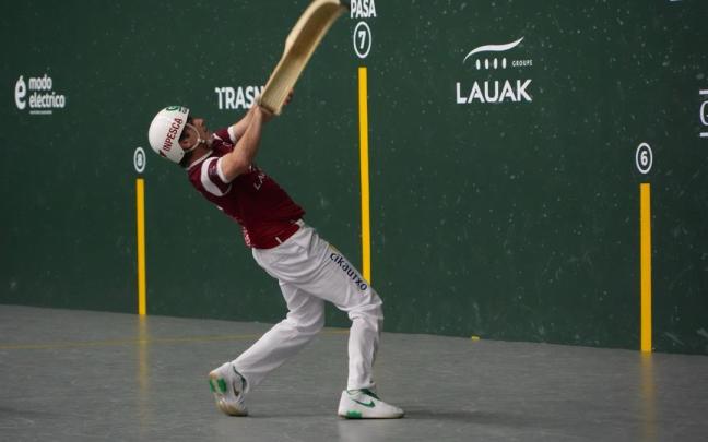 Los pelotaris de Euskal Selekzioa, durante el Campeonato del Mundo de Pelota Vasca de Argentina.