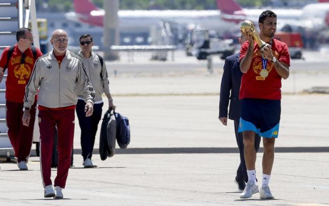 En imágenes: Celebración de la selección española tras proclamarse campeona del mundo