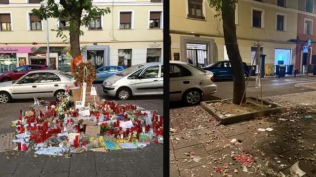 El Sindicato de Inquilinos de Madrid ha denunciado el estado del altar en recuerdo de Maricarmen.
