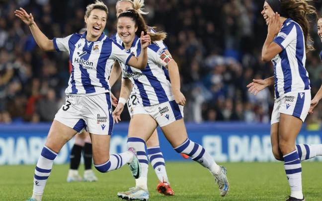 Lavogez anotó el único gol del partido en el derbi de Anoeta. / JAVI COLMENERO